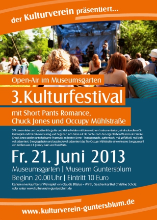 Plakat Kulturfestival Guntersblum 2013 Teil 3